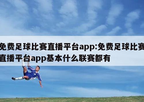 免费足球比赛直播平台app:免费足球比赛直播平台app基本什么联赛都有